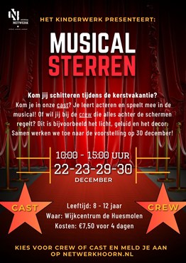 Musical  sterren kerstvakantie