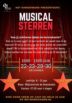 Musical  sterren kerstvakantie